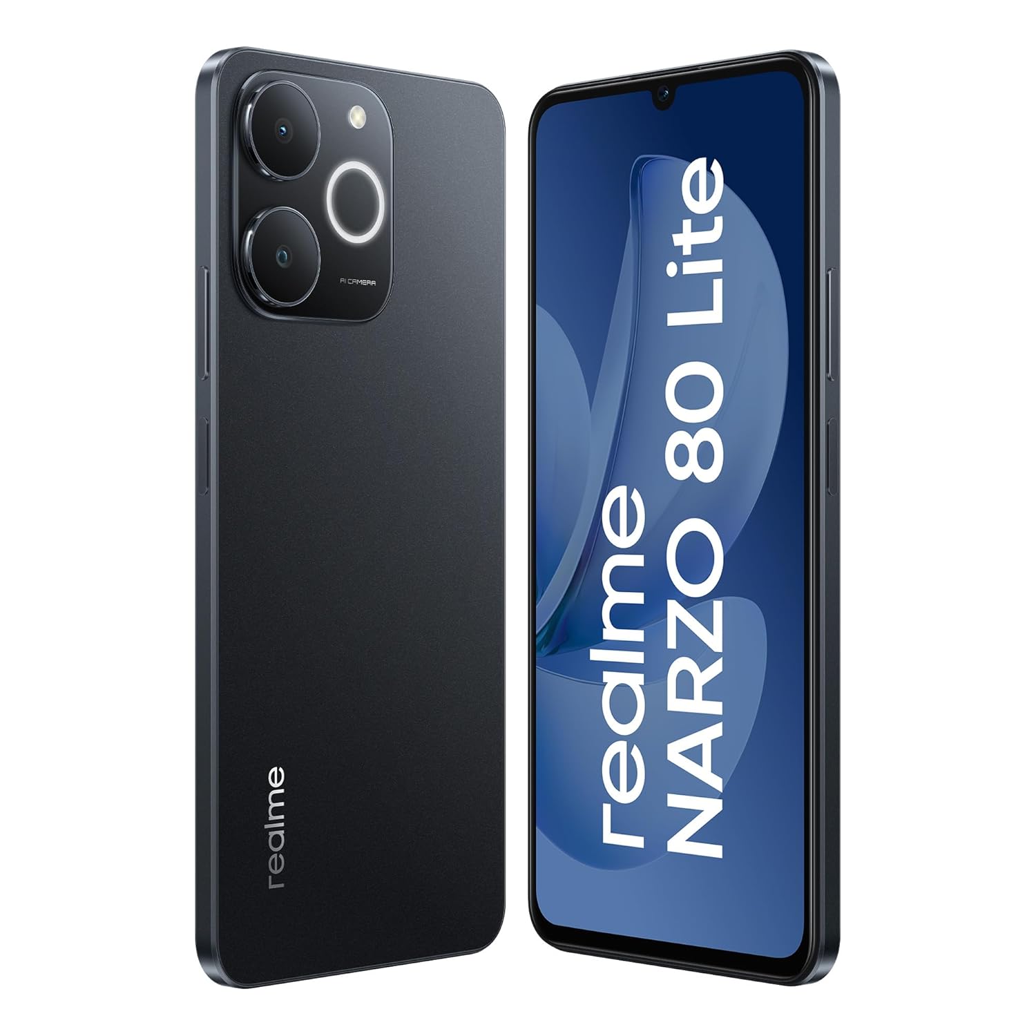 realme NARZO 80 Lite 4G (Obsidian Black, 4GB+64GB) | 6300mAh Segment's Biggest Battery | 7.94mm Slim Design | 300% Ultra Volume | Pulse Light: 9 Colors, 5 Glow Modes | Ai Assist 47 71SjQL4hTNL. SL1500