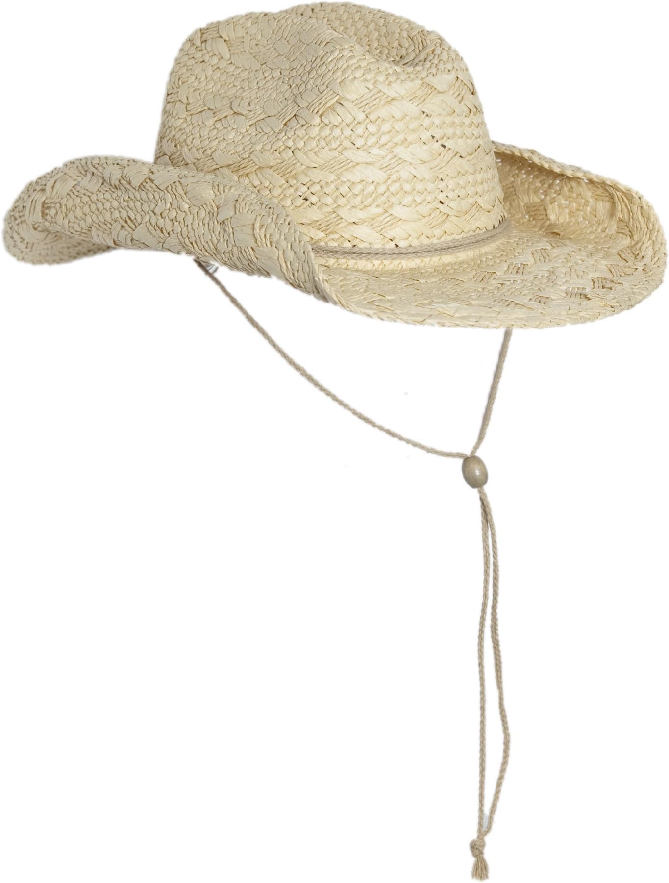 Vamuss Drifter Style Straw Cowboy Hat for Women with Shapeable Brim and Chin Strap