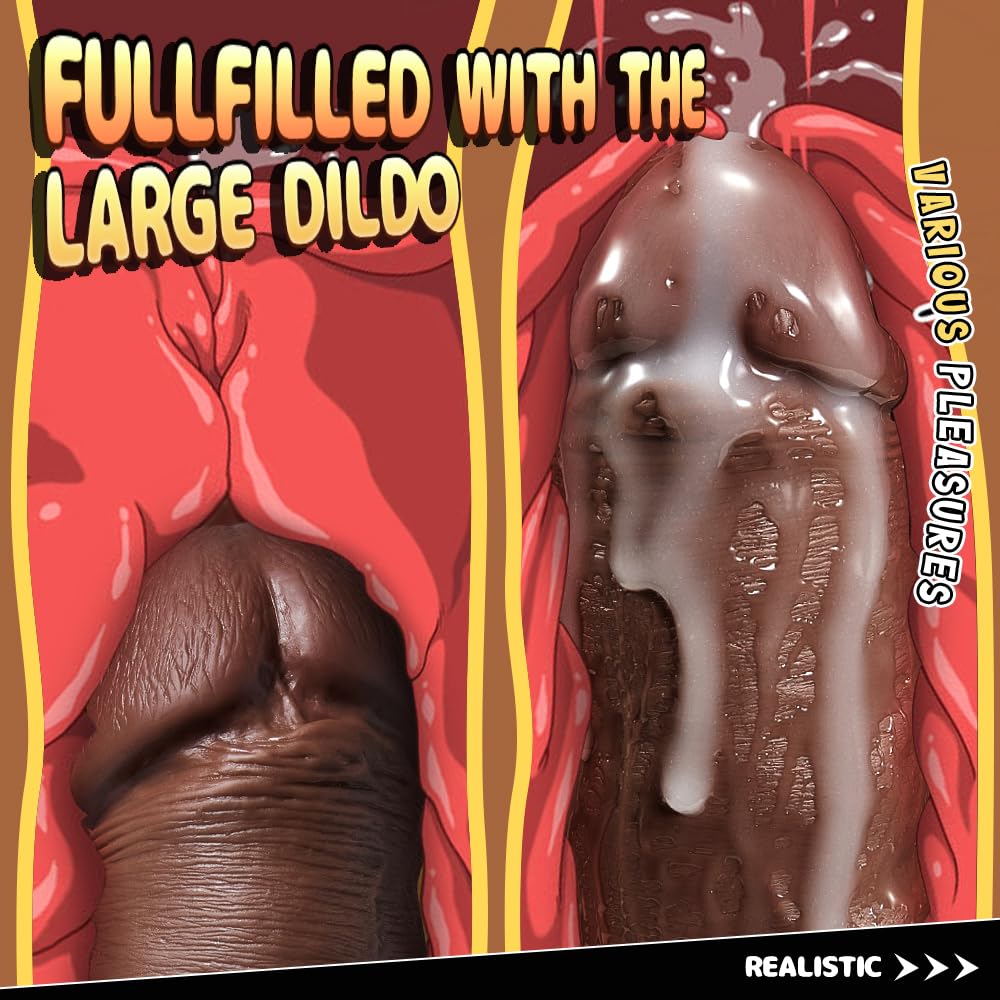 Lubisey 2.36'' Diameter Realistic Thick Dildo for G-spot Orgasm, 7.87'' Curved Shaft Big Huge Dildos with Strong Suction Cup, Silicone Dildos Realistic Penis Anal Dildo Toy Consolador para Hombre: Lubisey 11.8 Inch Realistic Dildo Sex Toys, 2.5'' Diameter Huge Thick Dildos with Strong Suction Cups, Big Black Dildo for Clitoral Vagina and G-spot Anal Stimulation Adult Toys for Women and Couple