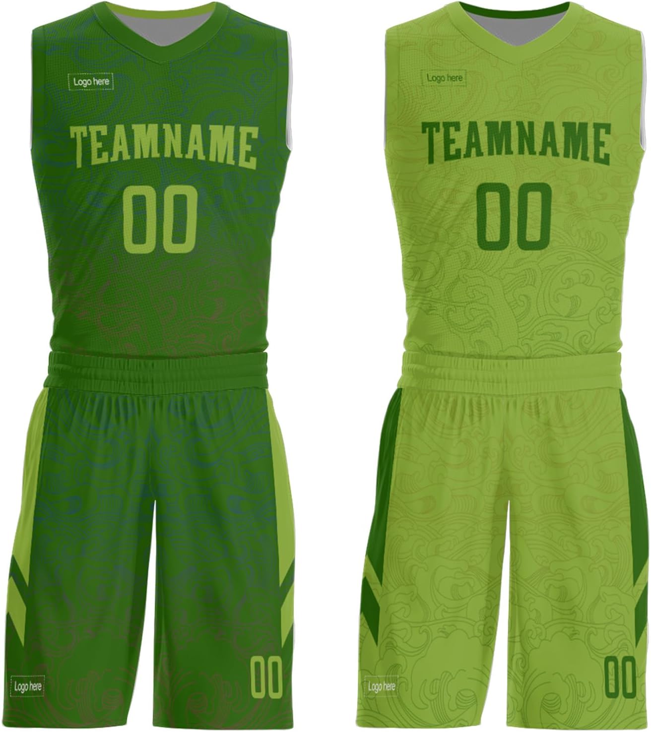 Custom Reversible Basketball Jersey for Youth Men Women, Printed Team Logo Number Name Basketball Uniform Athletic Sportswear