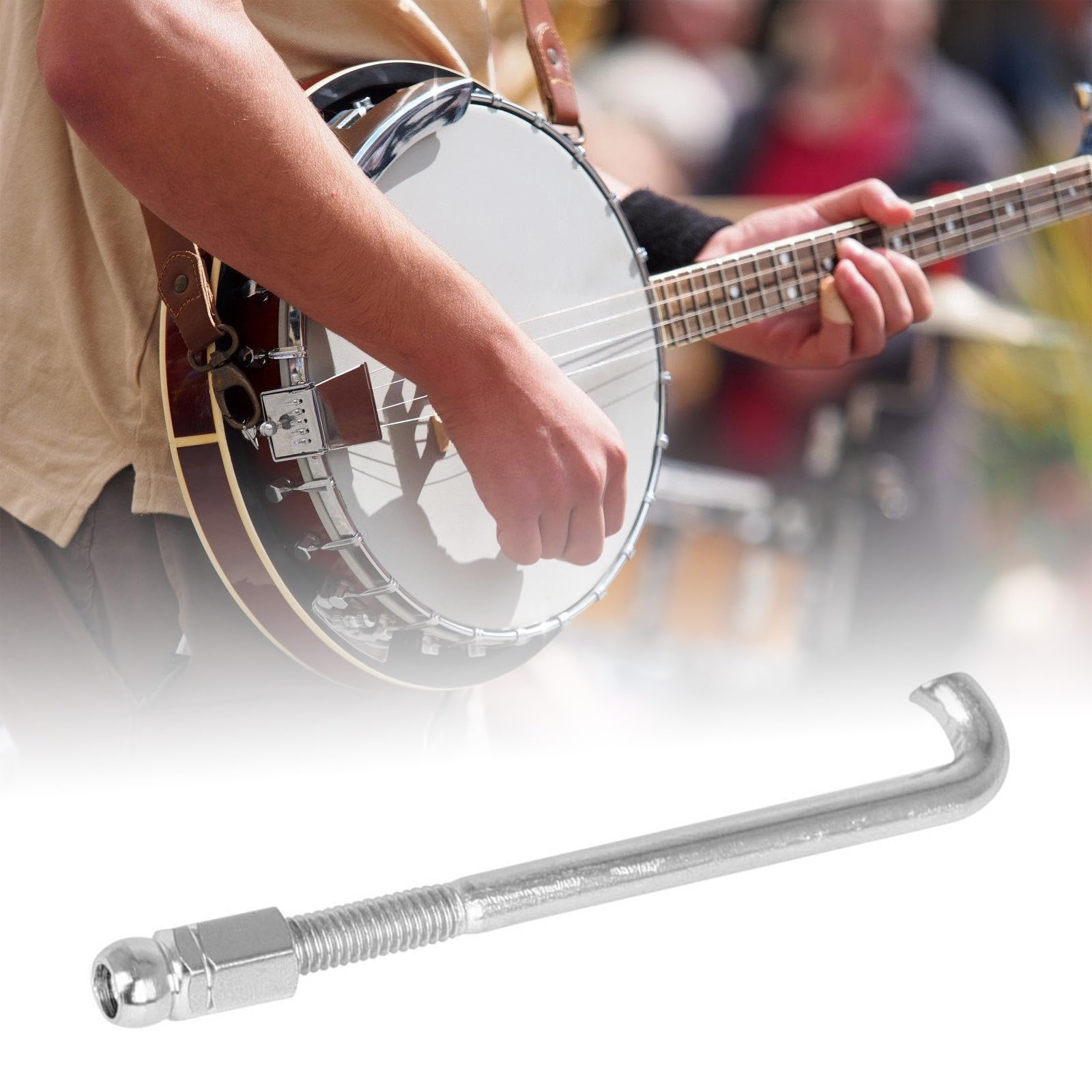 24Pcs Standard Banjo Bracket Hook With Nut Replacement Tension Hook Professional Banjo Round Hook Easy To Install