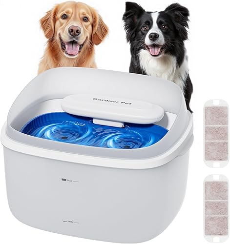 Gardner Pet Fuente de agua para gatos y perros, dispensador automático de agua para perros de gran capacidad de 8 l2.1 galones con circulación de