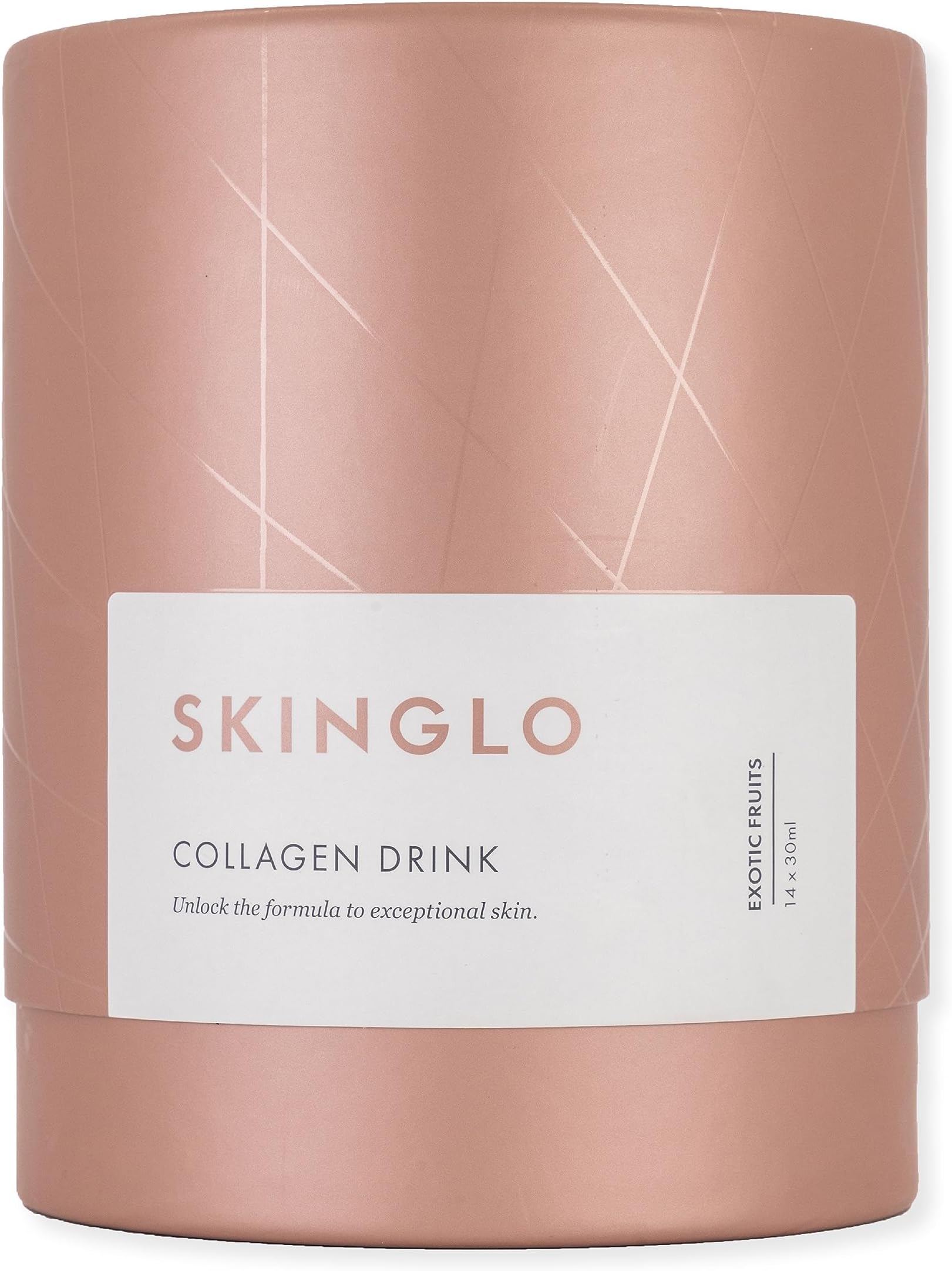 SkinGlo Collagen Drink for Women - 14x30ml sachets | Pescatarian, Gluten Free | Hydrolysed Marine Liquid Collagen with Hyaluronic Acid | Smoother Skin, Stronger Nails, and Healthier Hair