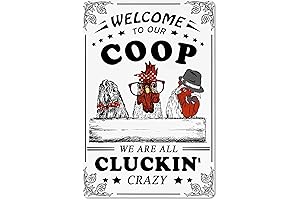Welcome To Our Coop Funny Chicken Sign