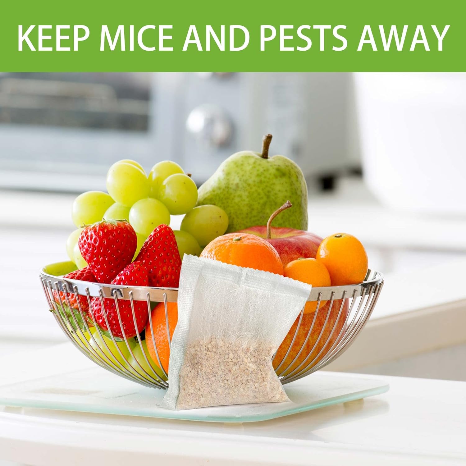 Buy 8 Pack Mouse Repellent Pouches, Peppermint Oil to Repel Mice and