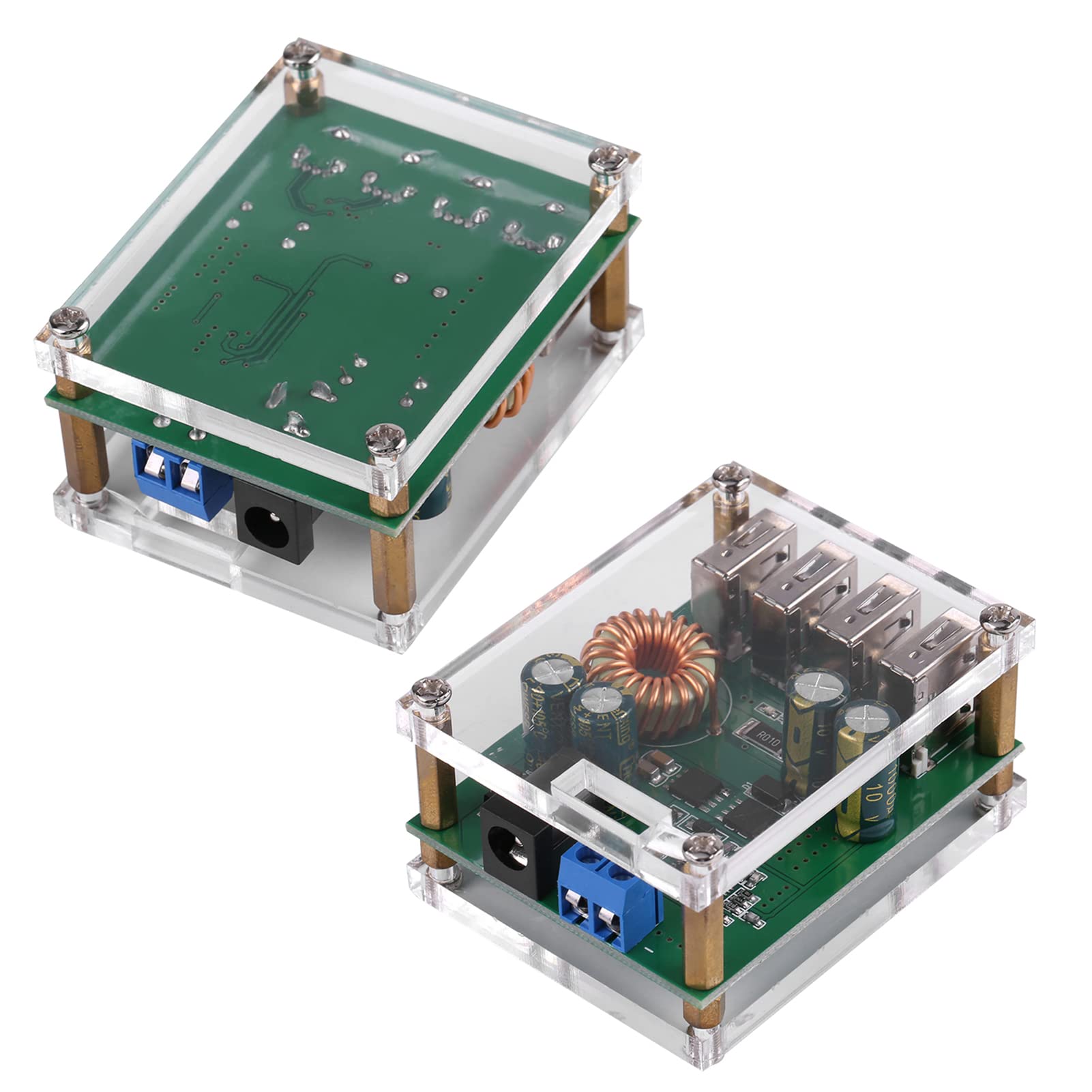 Dc 7 60V do 5V Step Down Step Down moduł Dc Dc 7 60V do 5V 5A 4Usb Wyjście Przetwornica Obniżająca Moc Obudowa Zasilacza