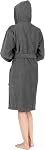 Nine West - Unisex Bathrobe - Made with 100% Turkish Cotton Terry Cloth for Spa & Hotels, High Absorbent & Comfy Hooded Robes