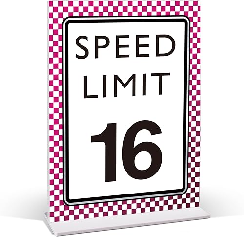 Miniatura 32 de Decoración de cumpleaños de coche de carreras, letrero de límite de velocidad 3, Fast One, decoración de fiesta de cumpleaños de auto de carreras