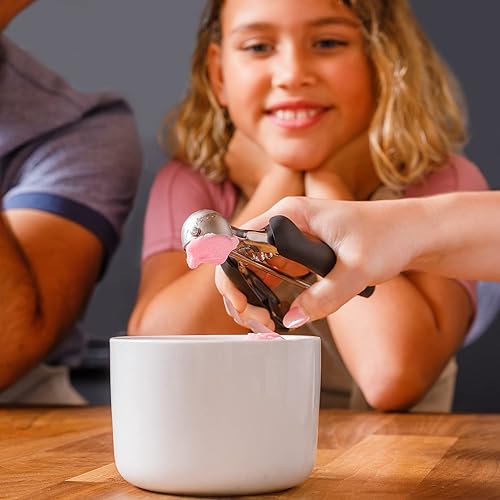 Miniatura 7 de Ultra Cuisine Cuchara pequeña para galletas  Mini cuchara de galletas para hornear  Melón Baller de acero inoxidable con agarre de silicona, apta