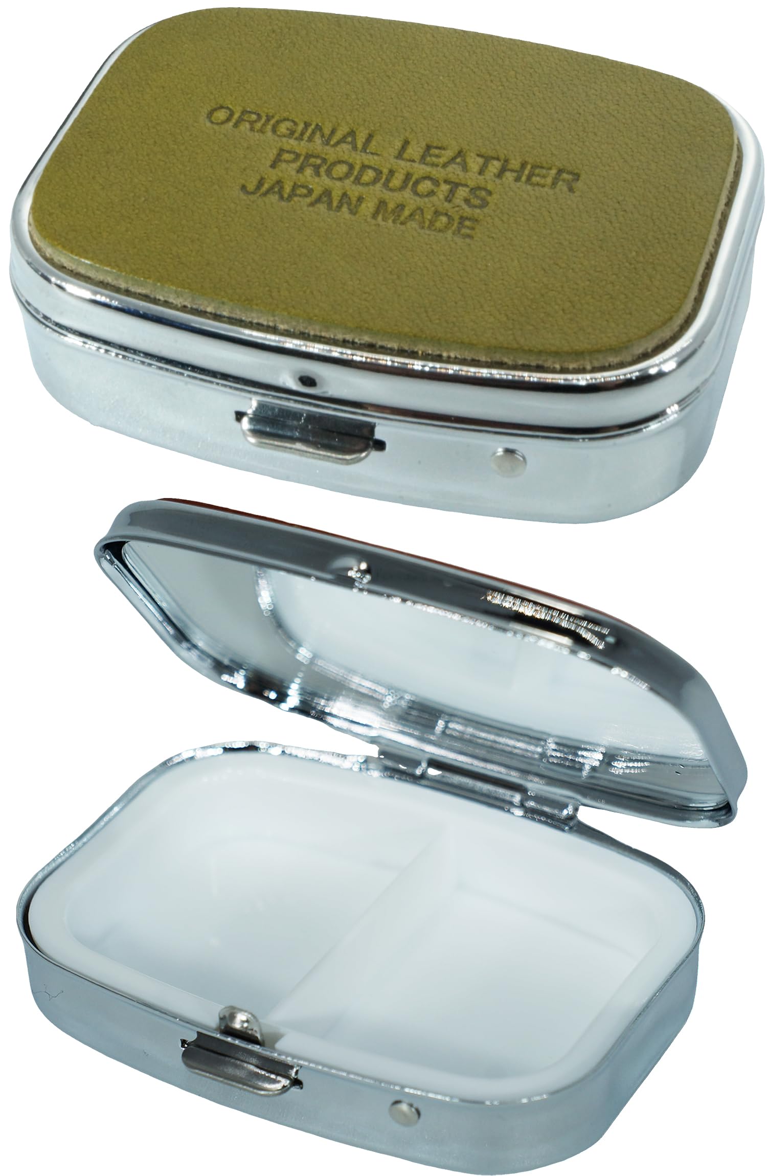 Amazon.co.jp: カーキ 栃木レザー ピルケース 薬ケース サプリメント