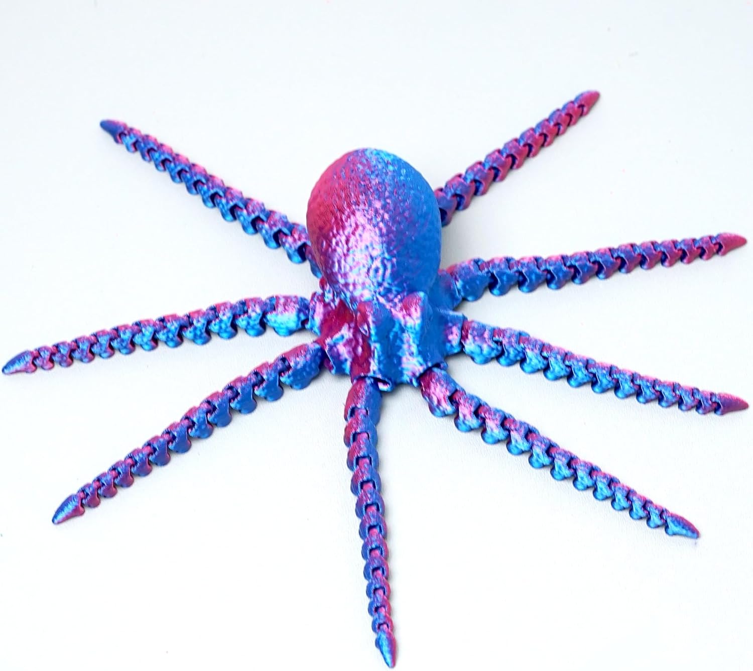 2pcs 3D Printed Octopus Model,Flexible Realistic Articulated Animal Fidget Toys,Mystery Figurines Gifts for Easter,Executive Desk Funny Décor and Festival Collectible,Easter Basket Stuffers (RB)