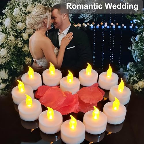 Miniatura 3 de Velas de té con temporizador, 6 horas encendidas y 18 horas apagadas en ciclo de 24 horas automáticamente, paquete de 12 velas de té LED