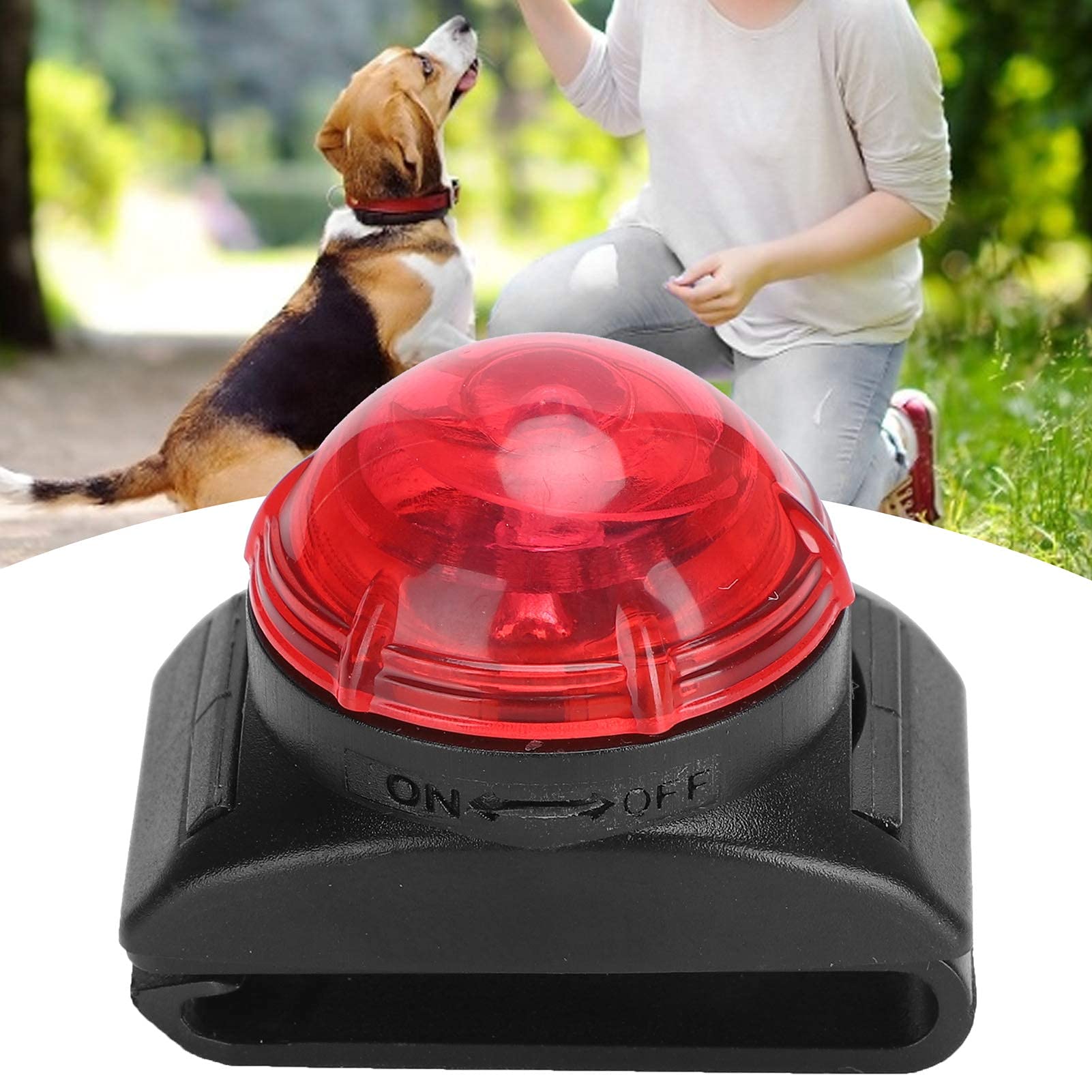 Pssopp Wisiorek LED zapobiegający utracie światła dla zwierząt wodoodporny wisiorek LED lampka nocna dla zwierząt domowych lampa bezpieczeństwa dla psów obroże z klipsem dla psa