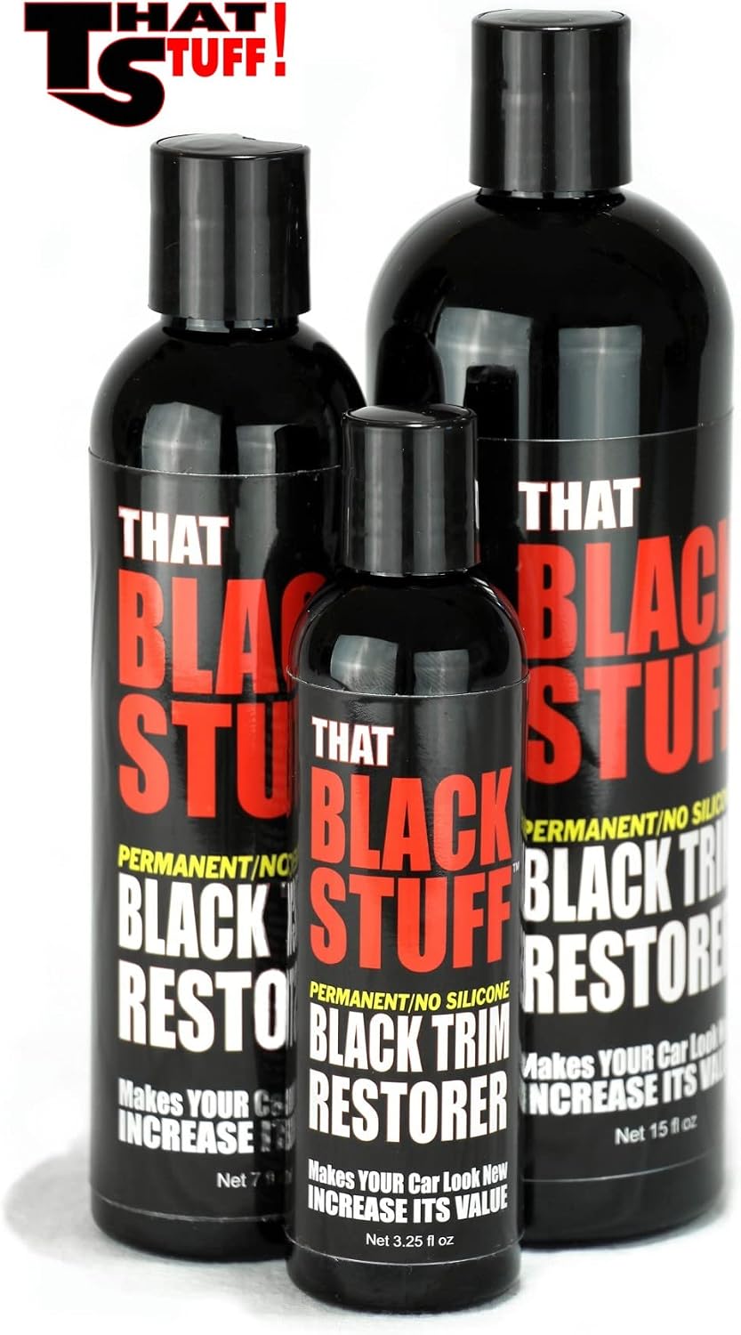 That Black Stuff | Satin Finish Black Plastic Trim Restorer | Do Once and Done | Restore to Black Satin Finish