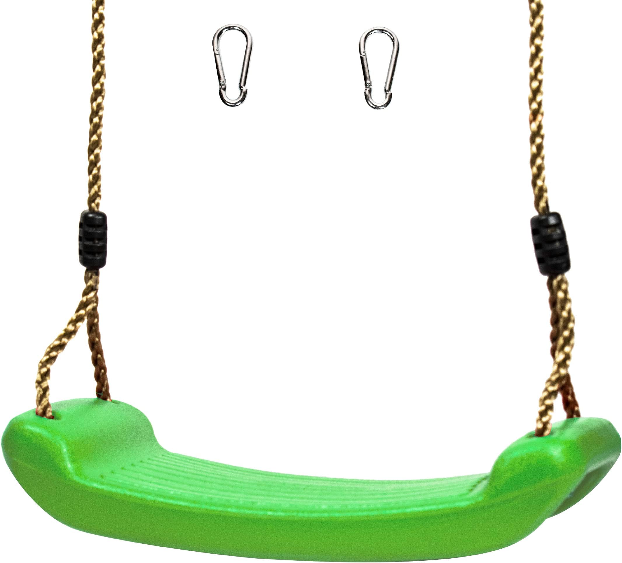 Squirrel Products Plastic Swing Seat with Rope - Green