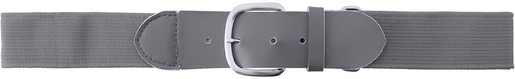 Champion Sports Baseball/Softball Uniform Belt - Comfort Stretch Fit Uniform Belt - Durable Syntex Tab - Adult: 22"-46" - Gray