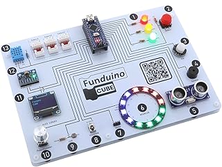 Sponsored You’re seeing this ad based on the product’s relevance to your search query.Learn more about this advertisement Funduino Cube - Easy Programming Learning Developer Board 100% Compatible with Arduino IDE