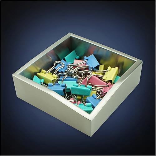 Miniatura 4 de Soporte de clip de papel de arte moderno, St211 de acero inoxidable con acabado satinado, patente que solicita pasador de seguridad, clip de