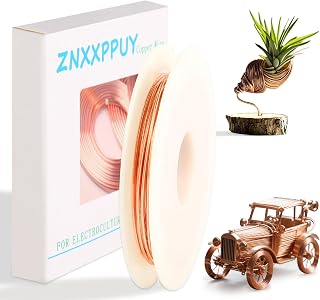18 Gauge 60 FT 99.9% Pure Soft Copper Wire for Electroculture Gardening, Jewelry Making, Beading, Science Projects (1 PCS)