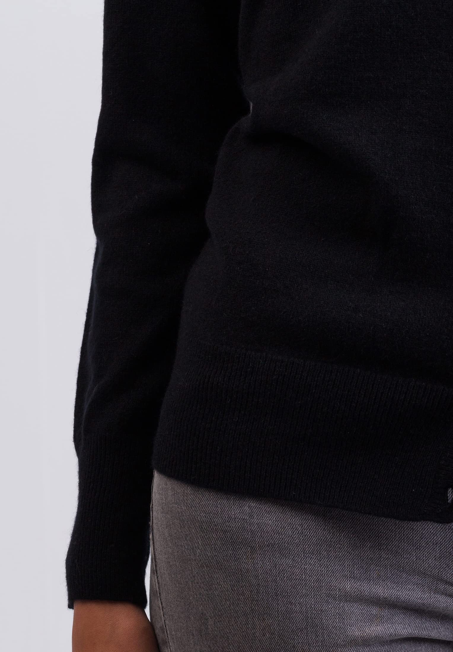 Rebeca | Cárdigan | Chaqueta de Punto de Cuello Redondo para Mujer 100% De Cachemira