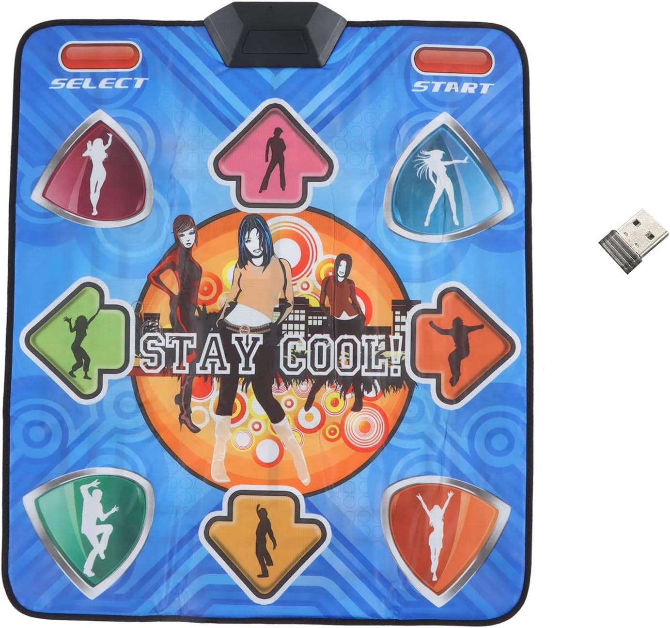 Dance Mat, Home Game Dance Blanket,Dance pad Game Toy for Girls Boys,Anti Slip High Sensitivity Wear r esistant Musical Dancing Carpet Pad,