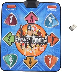 fansheng Dance Mat for Kids, Single Player USB Anti Slip Music Dance Pad for Boys Girls, Home Game Dance Blanket, Musical Dancing Carpet, Electronic Dancing Mat Gift with CD for Computer
