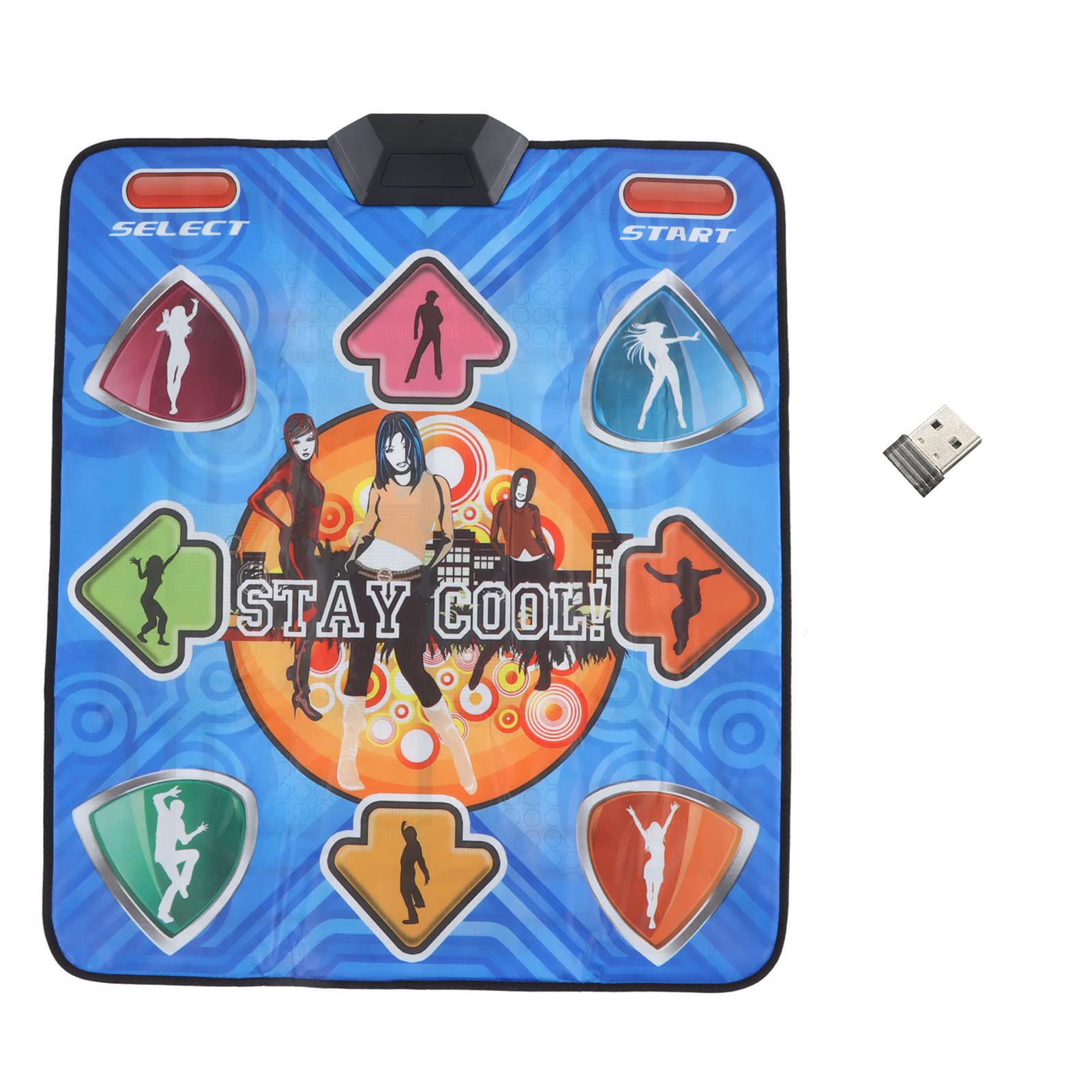 Tappeto da Ballo da Ballo Musical Ad Alta sensibilità con Antiscivolo, Materiale, Forte Impatto e Tappeto da Ballo di Gioco Sicuro e Divertente per Il Fitness Domestico