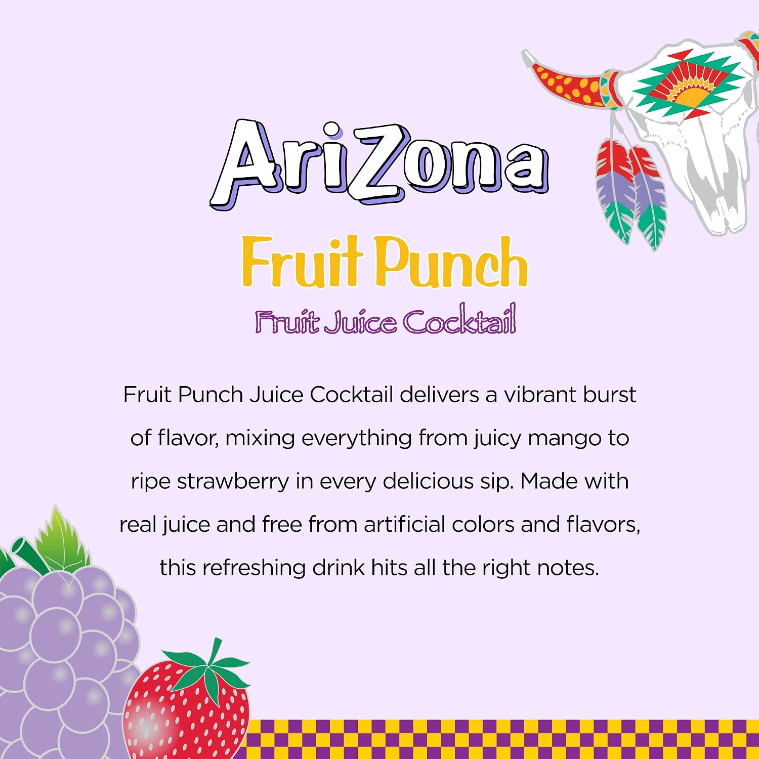 Arizona Fruit Punch Drink, Tetra Box, 216 Fl Oz, Pack of 32