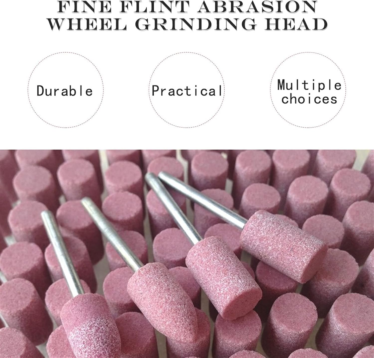 Burrs Buffing Wheels Grinding Heads Rotary Tool Outer Diameter Grinding Wheel，10Pcs 1/8 Shaft Mounted Rotary Tool Grinding Wheel Head Ceramic Grinding Wheel Head Electric Grinding Wheel Accessories