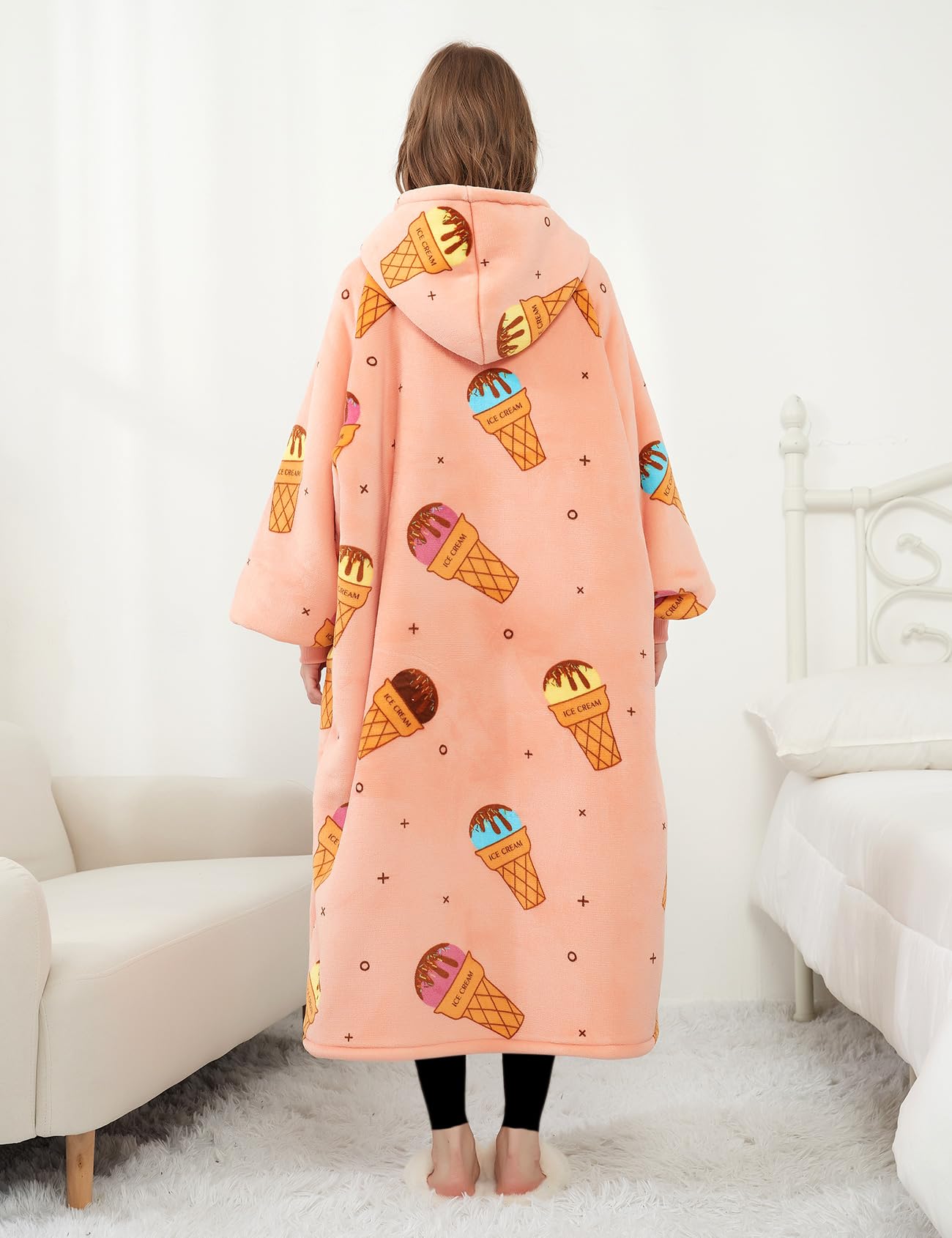 KFUBUO Koce do noszenia Uniseks Wearable-blankets