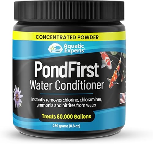 PondFirst - Acondicionador de agua para estanques de peces, desclorador instantáneo concentrado para estanques de peces, hace que el agua sea segura