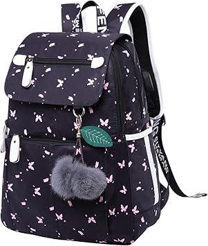 Mochilas Escolares Juveniles Mochila Escolar Niña Mochilas Colegio  Instituto Chica Estampado Mochilas con USB para Universidad Casual Grandes  Mochila Ordenador Portatil PC Viajar Mariposa : Amazon.es: Equipaje