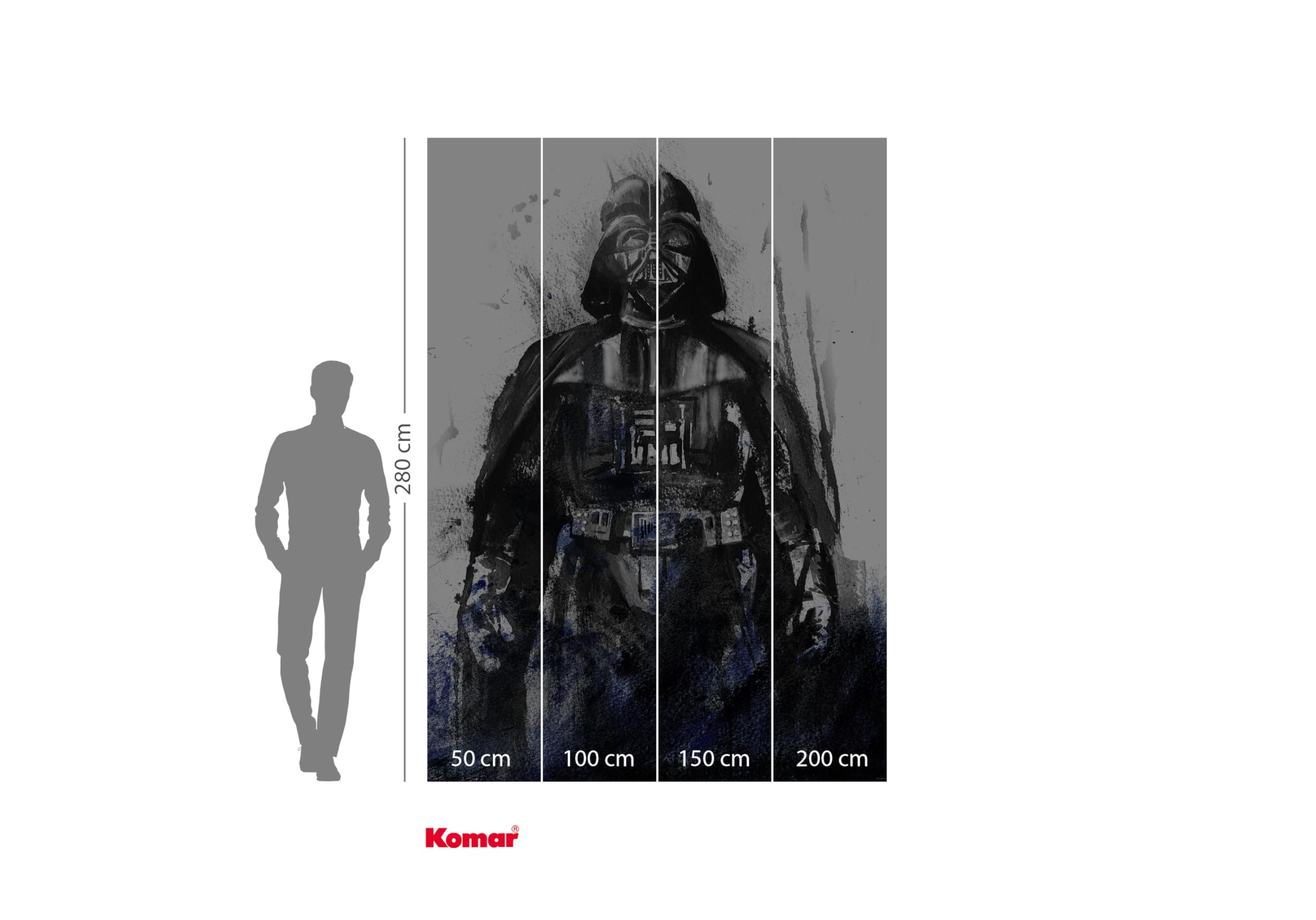 Star Wars Wandbild – Kylo Vader Shadow Von Komar | Kunstdruck Fürs Kinderzimmer, Jugendzimmer Oder Wohnzimmer | Ohne Rahmen | 30x40 Cm