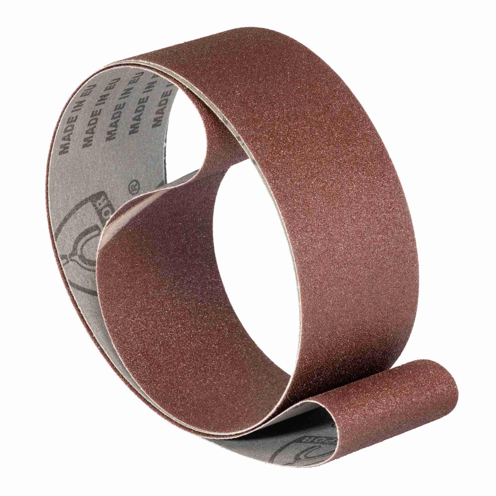 Bandas de lija (20 unidades, 75 x 2250 mm, grano a elegir), color corindón