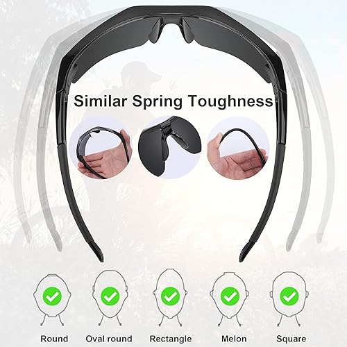 Miniatura 4 de Gafas de seguridad para hombre, antiarañazos, ANSI z87+, protección UV, protección UV, patas antideslizantes de goma