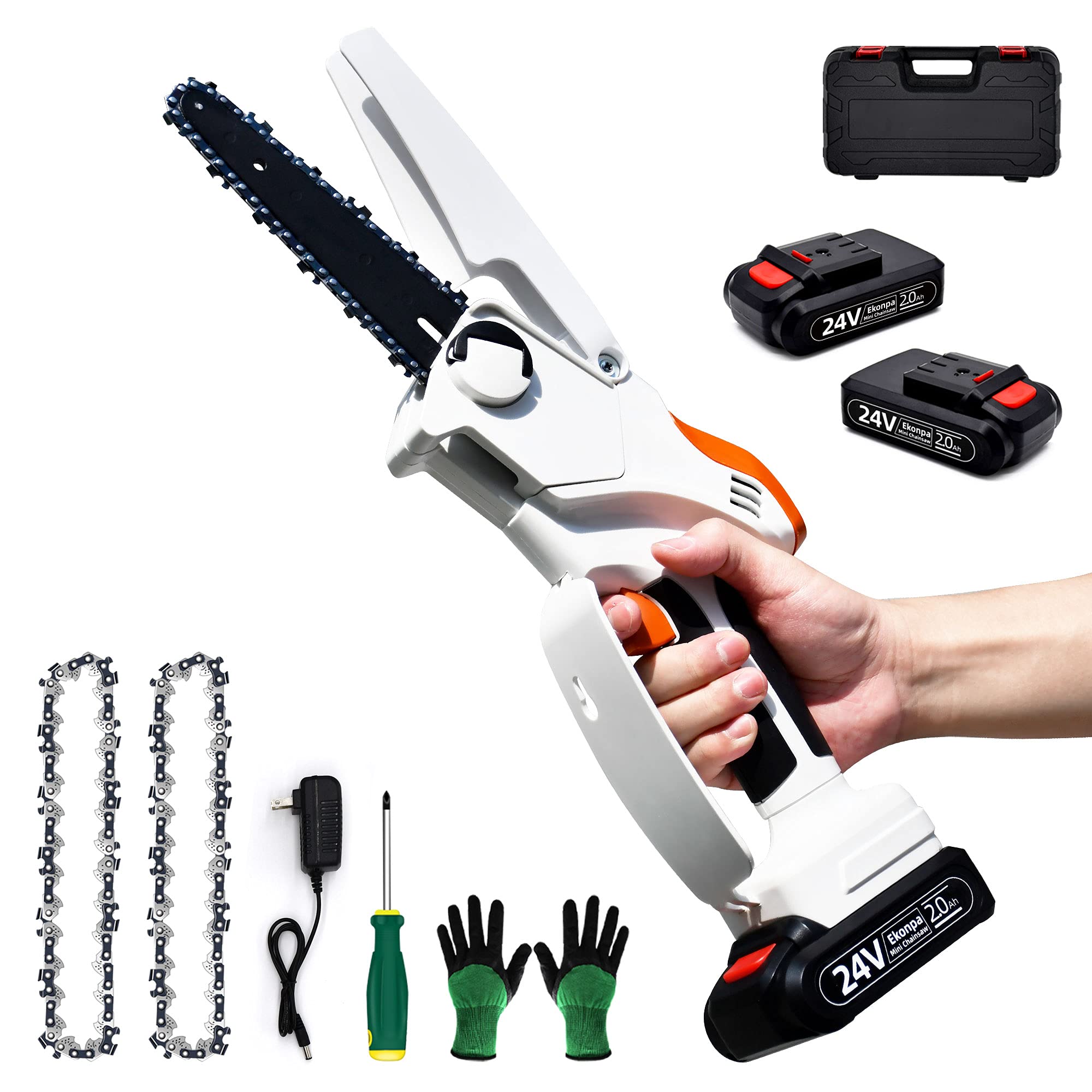 Amazon.com: Mini Chainsaw Cordless with 