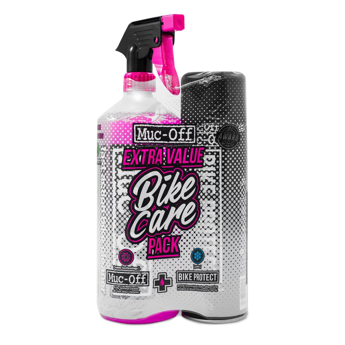 Bike Care Duo Kit - Bike Cleaning Kit, Cleaning Bundle for MTB/Road/Gravel Bikes - Set Includes Bike Cleaner and Bike Protect