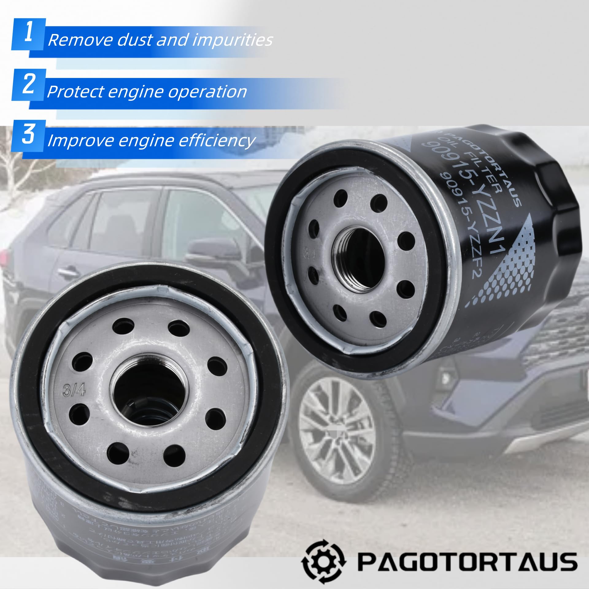 PAGOTORTAUS (6pcs) 90915-YZZN1 90915-YZZF2 Engine Oil Filter with