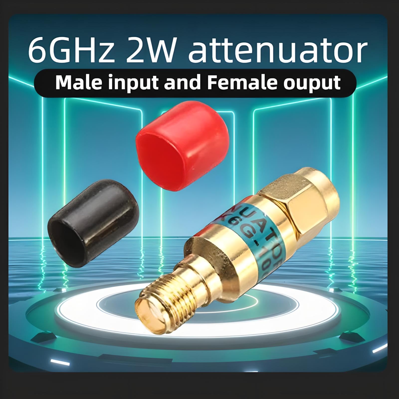BECEN Atenuador SMA RF 10dB 6G 2W