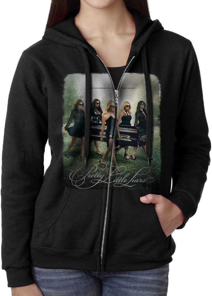 Women's Pretty Little Liars Season 6 Poster Zip Front Hooded Sweatshirt