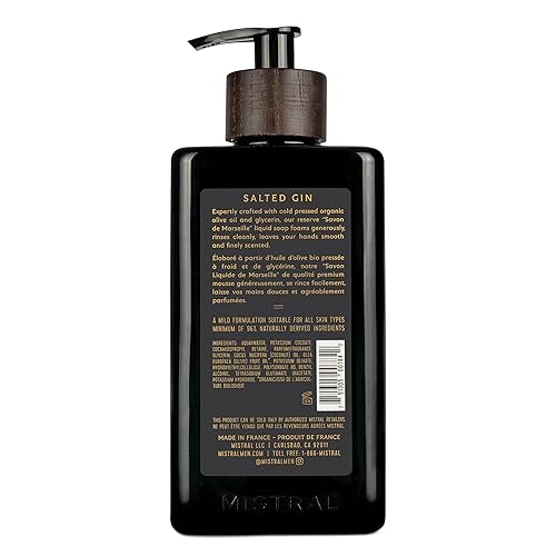 Miniatura 8 de Mistral Jabón de manos natural para hombre, vainilla bourbon