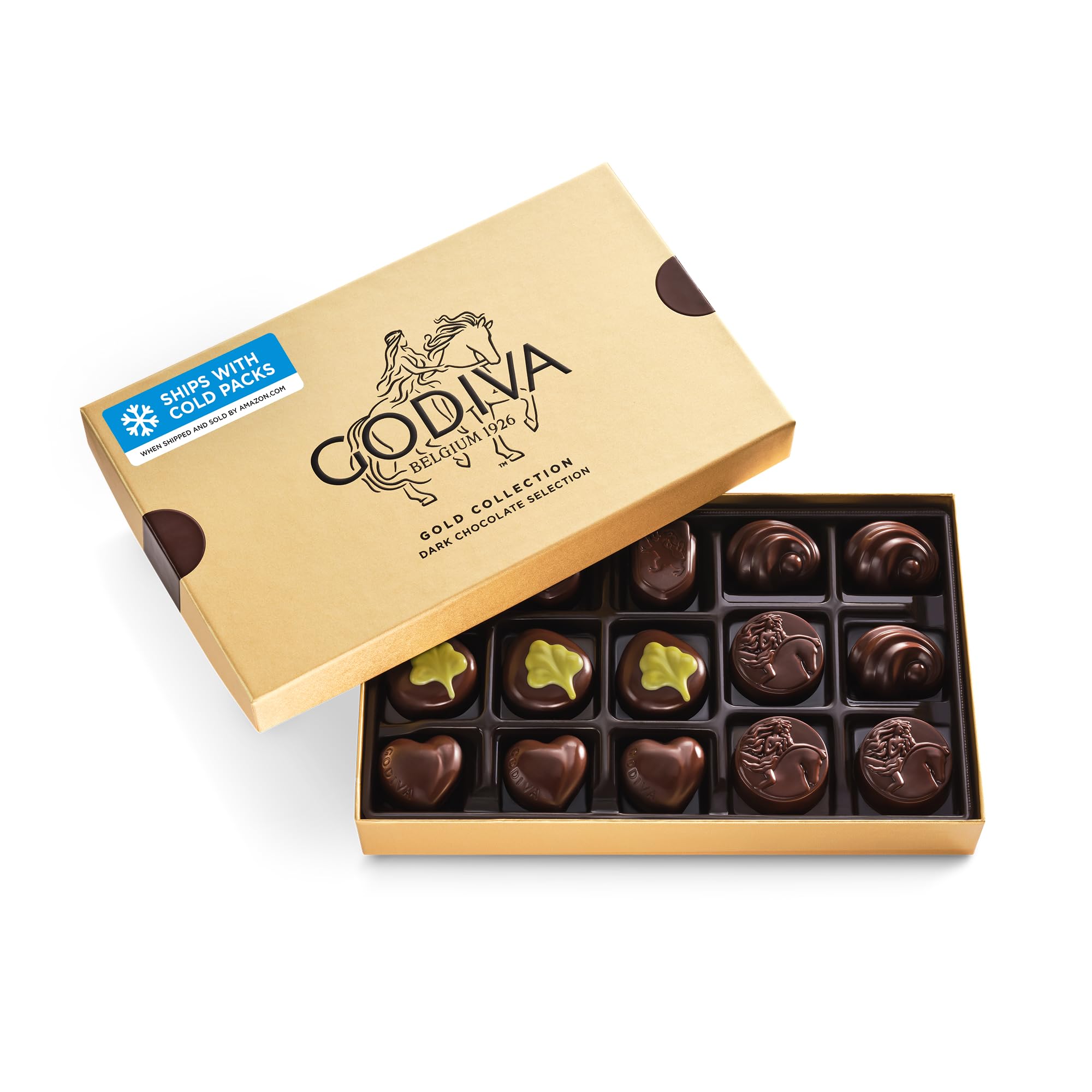 Amazon.com: Godiva Gold Dark Chocolate Gift Box, Belgian Dark