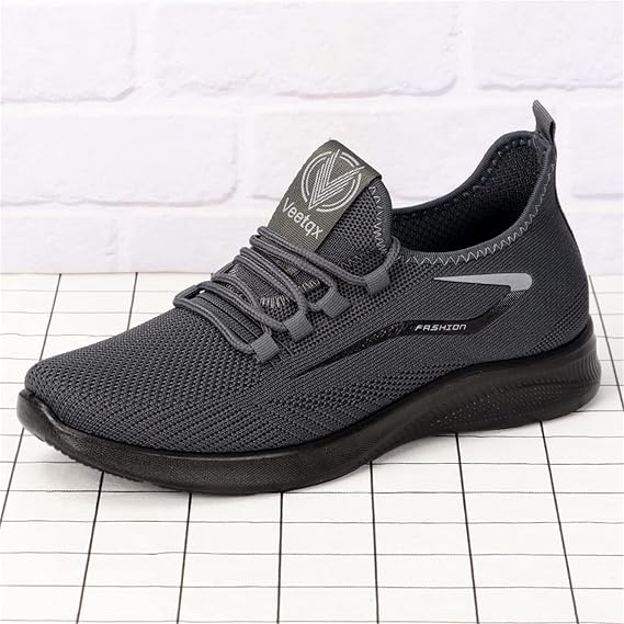 Mens Mesh Slip On Shoes - Mesh Travel Shoes Weaving Hollow Out Upper Soft Sole Sneaker Lightweight Breathable Running Sports Shoe with Arch Support Slip On Shoes for Summer