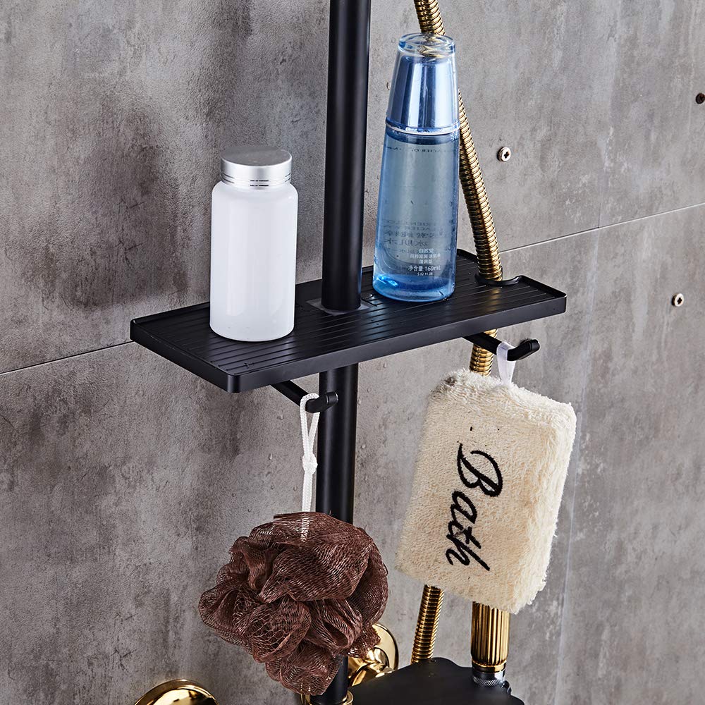Botón Giratorio Para Bañera De Latón Negro 74mm - Control Del Agua, Protección Antidesbordamiento