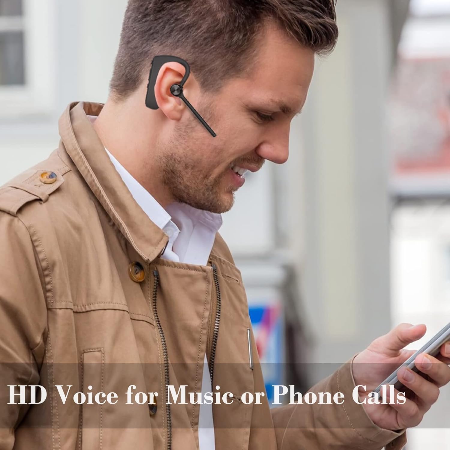 Exсluѕіvе Dіѕсоunt 80% оƒƒеr Bluetooth Earpiece Wireless Headset with Microphone Hands-Free Earphones Headphones Noise Canceling Earbud Long Standby Time for Smart Mobile Phone Tablet PC Laptop Business Office Car Driver Trucker Bеѕt Rеvіеw Bluetooth Earpiece Wireless Headset with Microphone Hands-Free Earphones Headphones Noise Canceling Earbud Long Standby Time for Smart Mobile Phone Tablet PC Laptop Business Office Car Driver Trucker
