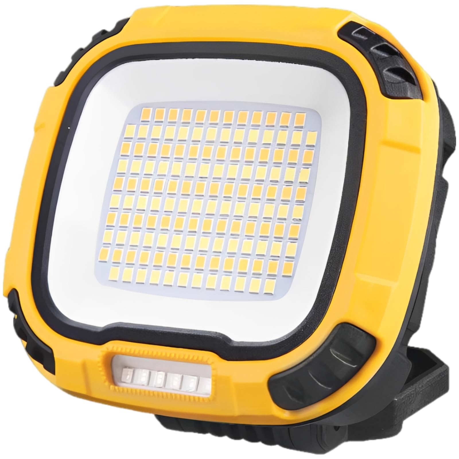Lampa robocza z dużą siłą mocowania, światło LED z haczykiem, ładowalna lampa zewnętrzna, 4 tryby jasności, czas pracy 2 do 3 h, wodoodporność IPX4, funkcja powerbanku USB, 2 szt