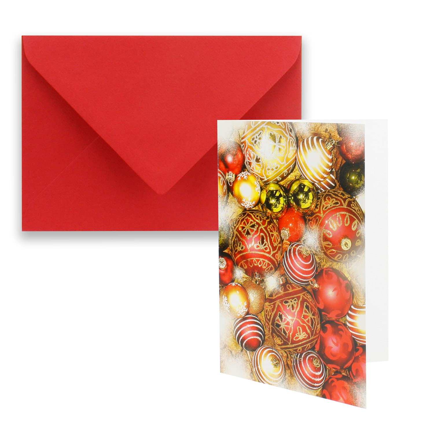 Edition Colibri 10 divertenti biglietti natalizi in set con busta: DIN Lang (42 x 10,5 cm), biglietti pieghevoli multilingue con Babbo Natale (11157