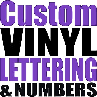 Custom Vinyl Lettering & Numbers – Your Size and Color. Gloss & Matte Op...