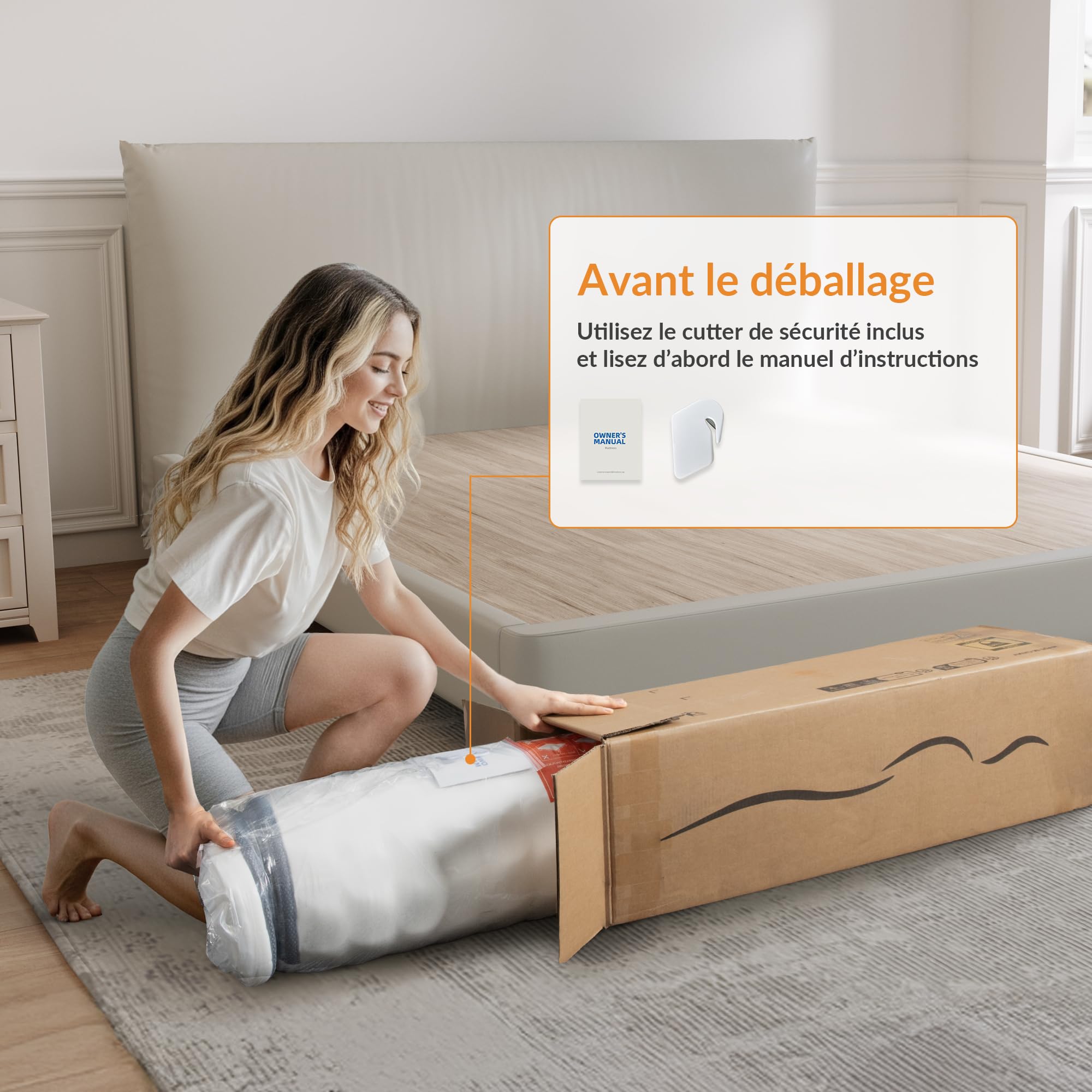 TXO Matelas 140x190 25 cm Épaisseur, Hybride Matelas à Ressorts ensachés, Durable et Antistatique Moyenne Ferme H3 Matelas en Design Ergonomique Soutien en 7 Zones, Certifié Oeko-Tex
