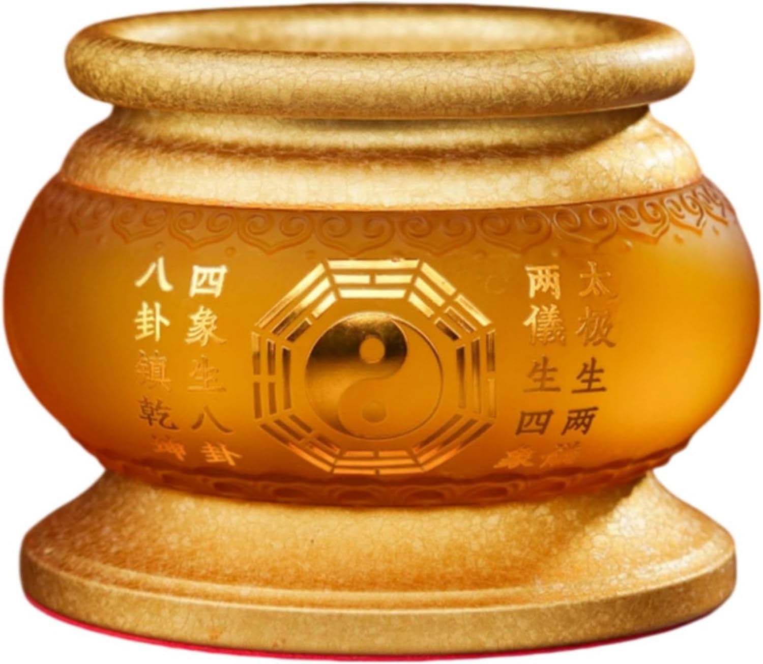 财神爷供奉香炉家用琉璃招财鼎炉上香 Feng Shui Home Office Shop Decorations